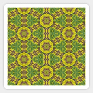 Thick Rope Looking Pattern in Green and Purple Colors - WelshDesignsTP004 Magnet